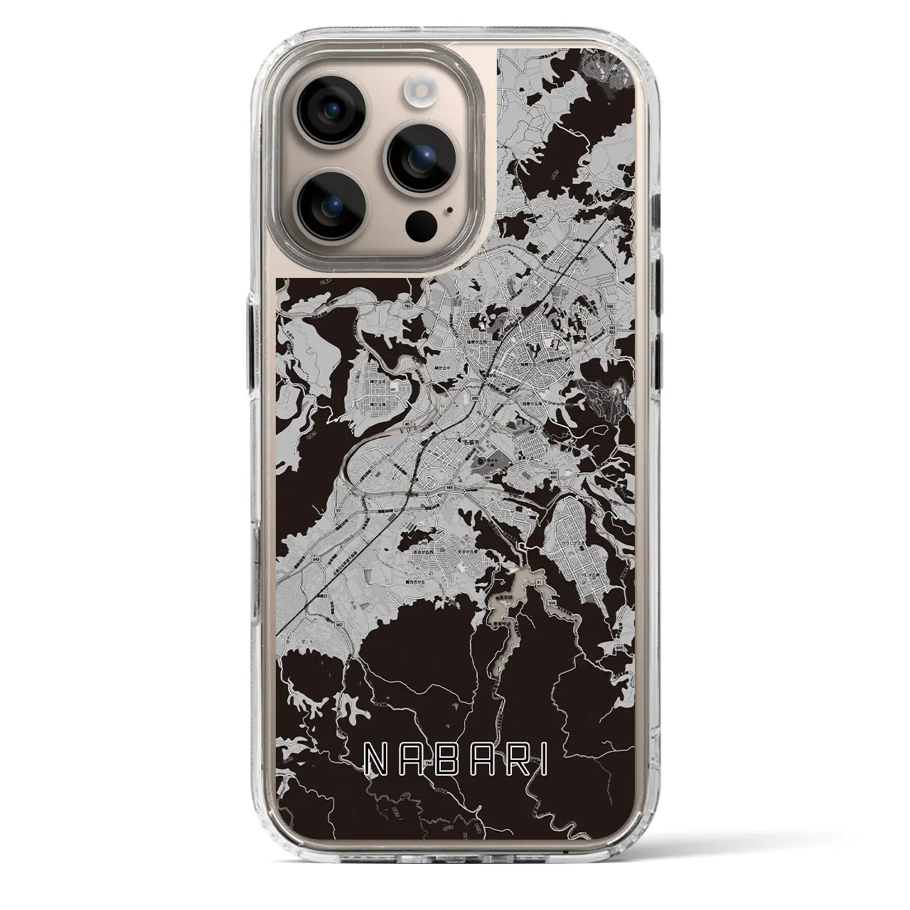 【名張(三重県)】地図柄iPhoneケース(MagSafeタイプ)