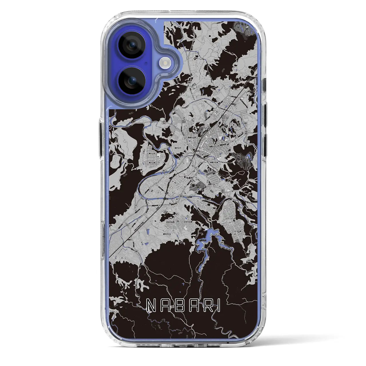 【名張(三重県)】地図柄iPhoneケース(MagSafeタイプ)