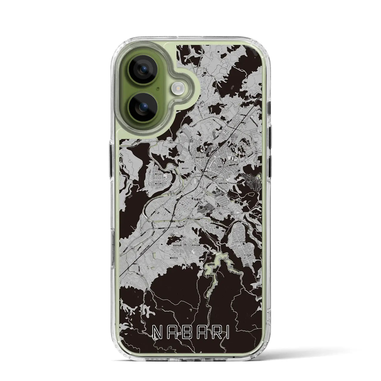 【名張(三重県)】地図柄iPhoneケース(MagSafeタイプ)