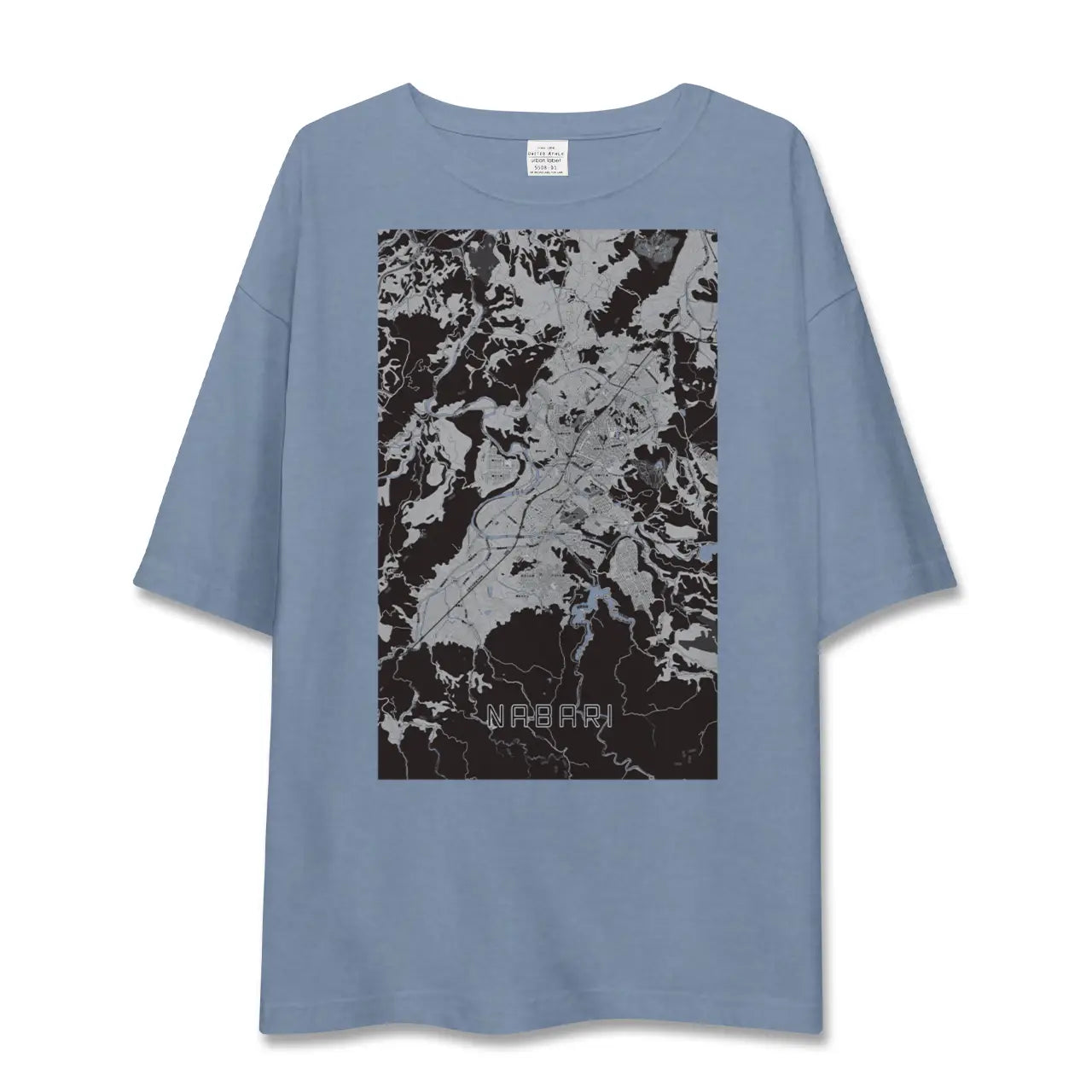 【名張(三重県)】地図柄ビッグシルエットTシャツ