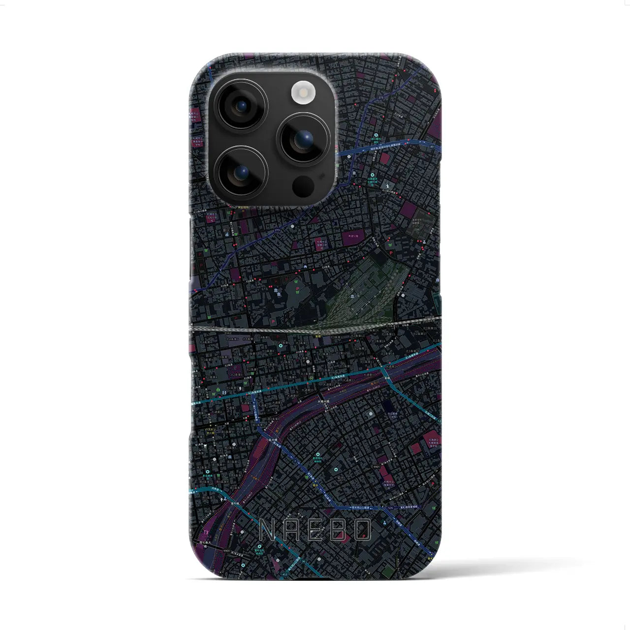 【苗穂(北海道)】地図柄iPhoneケース(バックカバータイプ)