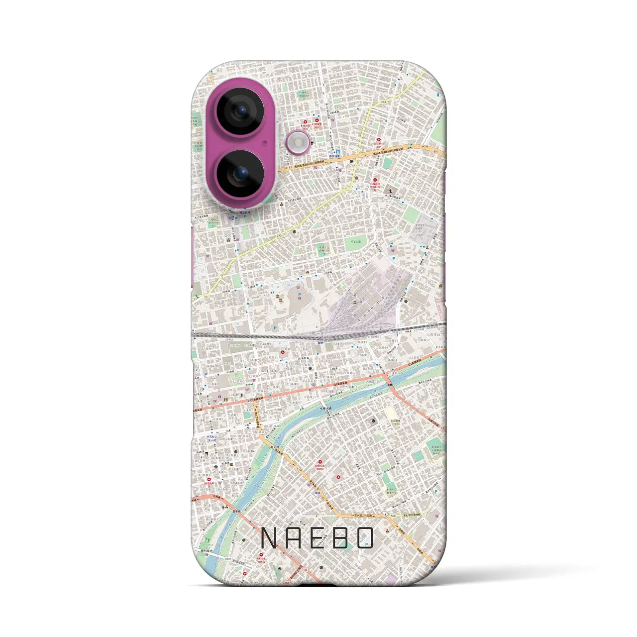 【苗穂(北海道)】地図柄iPhoneケース(バックカバータイプ)