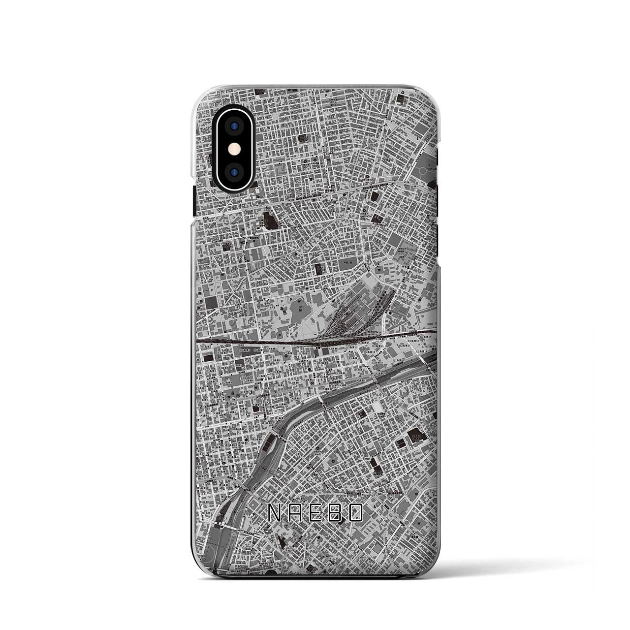 【苗穂(北海道)】地図柄iPhoneケース(クリアタイプ)