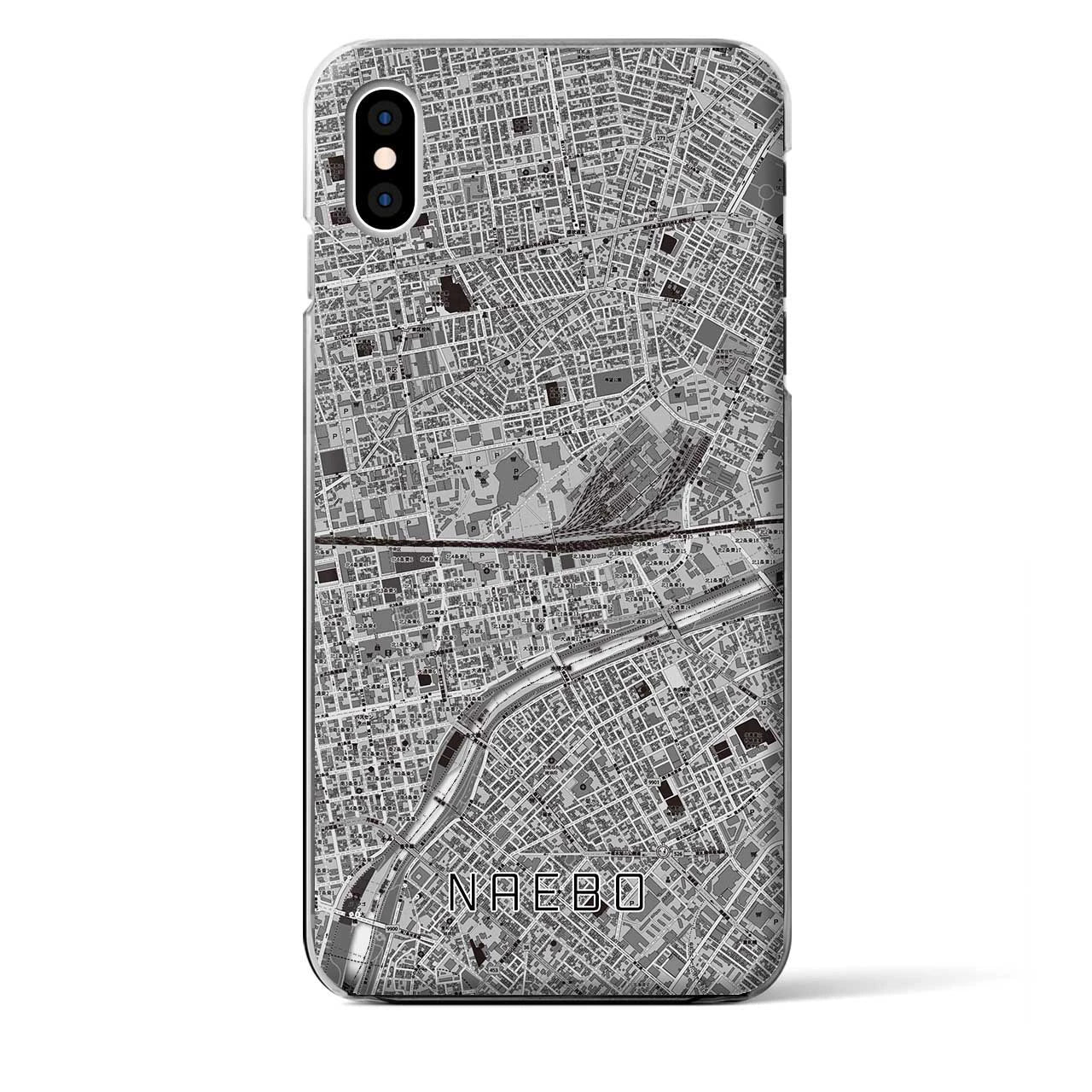 【苗穂(北海道)】地図柄iPhoneケース(クリアタイプ)