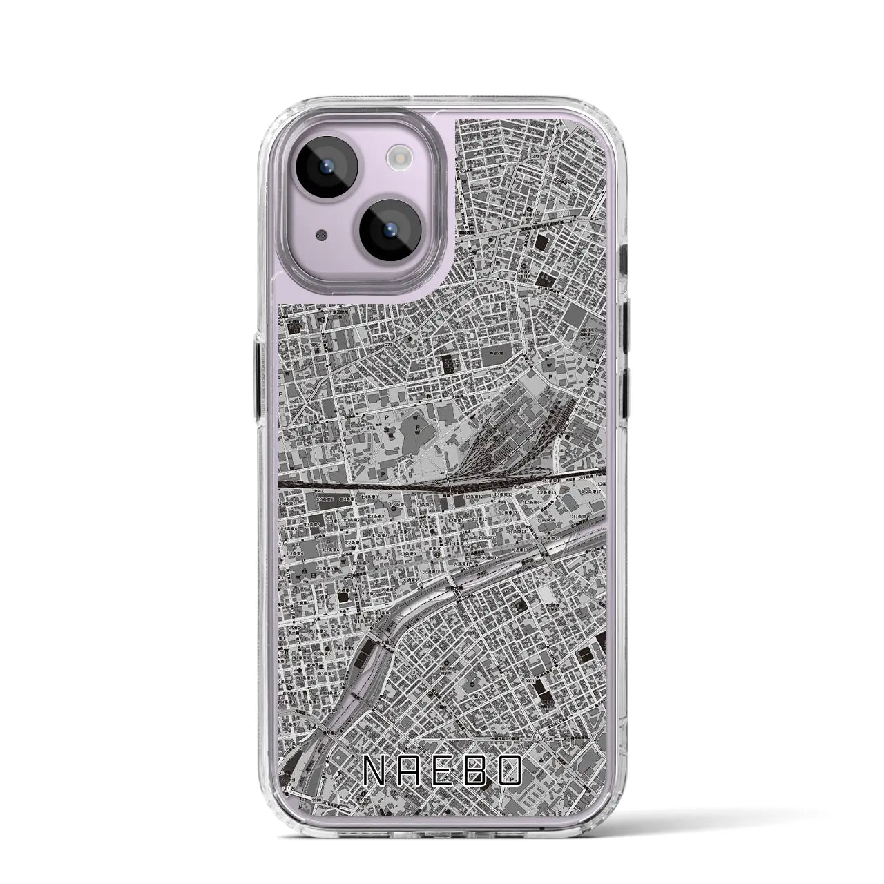 【苗穂(北海道)】地図柄iPhoneケース(MagSafeタイプ)