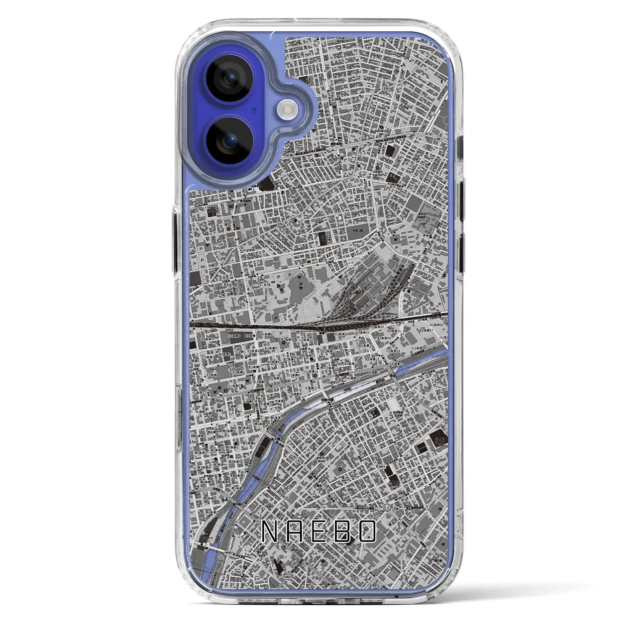 【苗穂(北海道)】地図柄iPhoneケース(MagSafeタイプ)