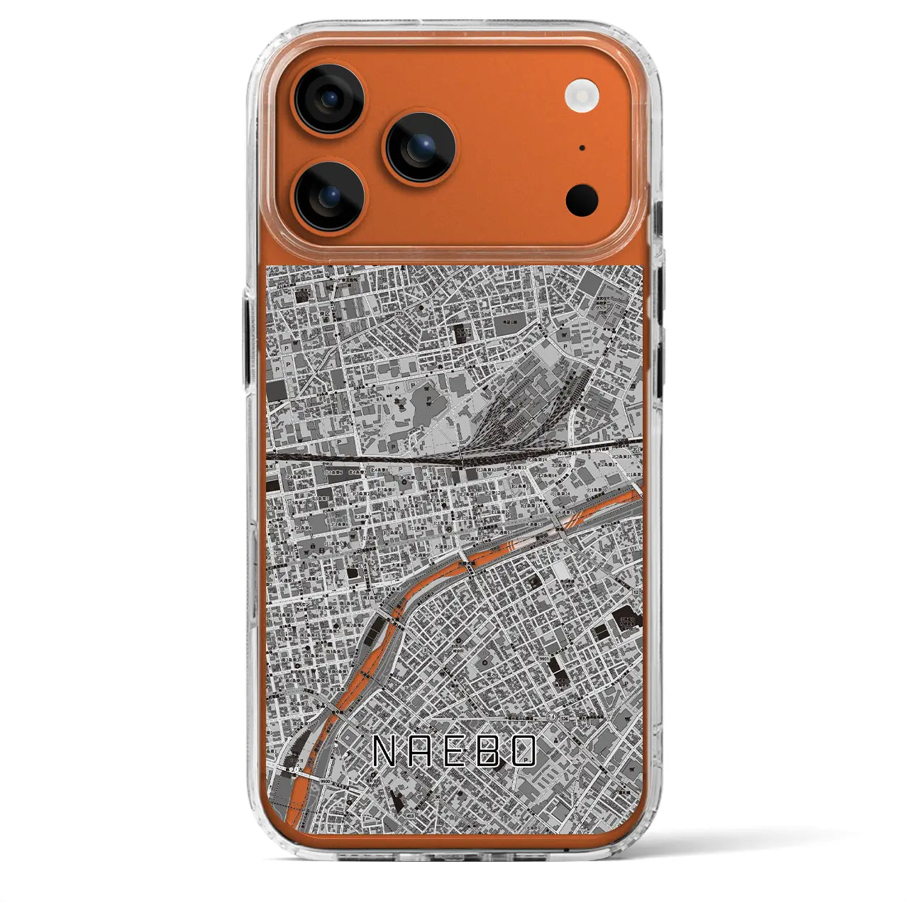 【苗穂(北海道)】地図柄iPhoneケース(MagSafeタイプ)