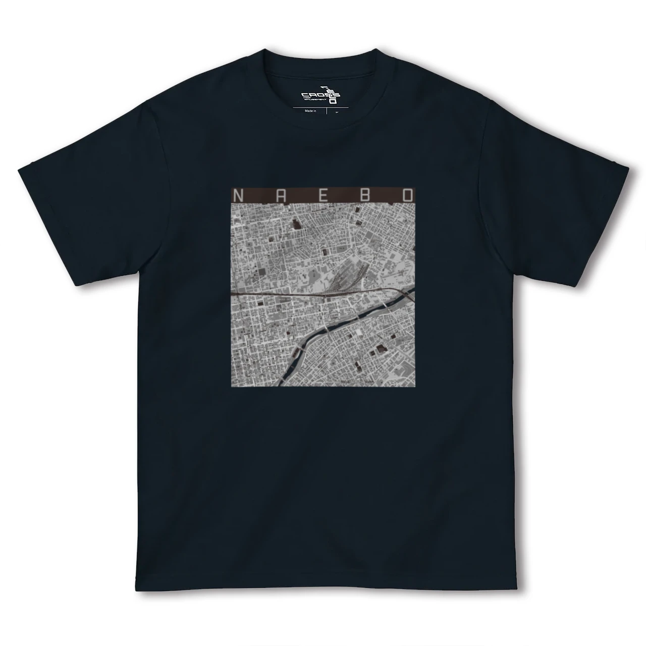 【苗穂(北海道)】地図柄ヘビーウェイトTシャツ