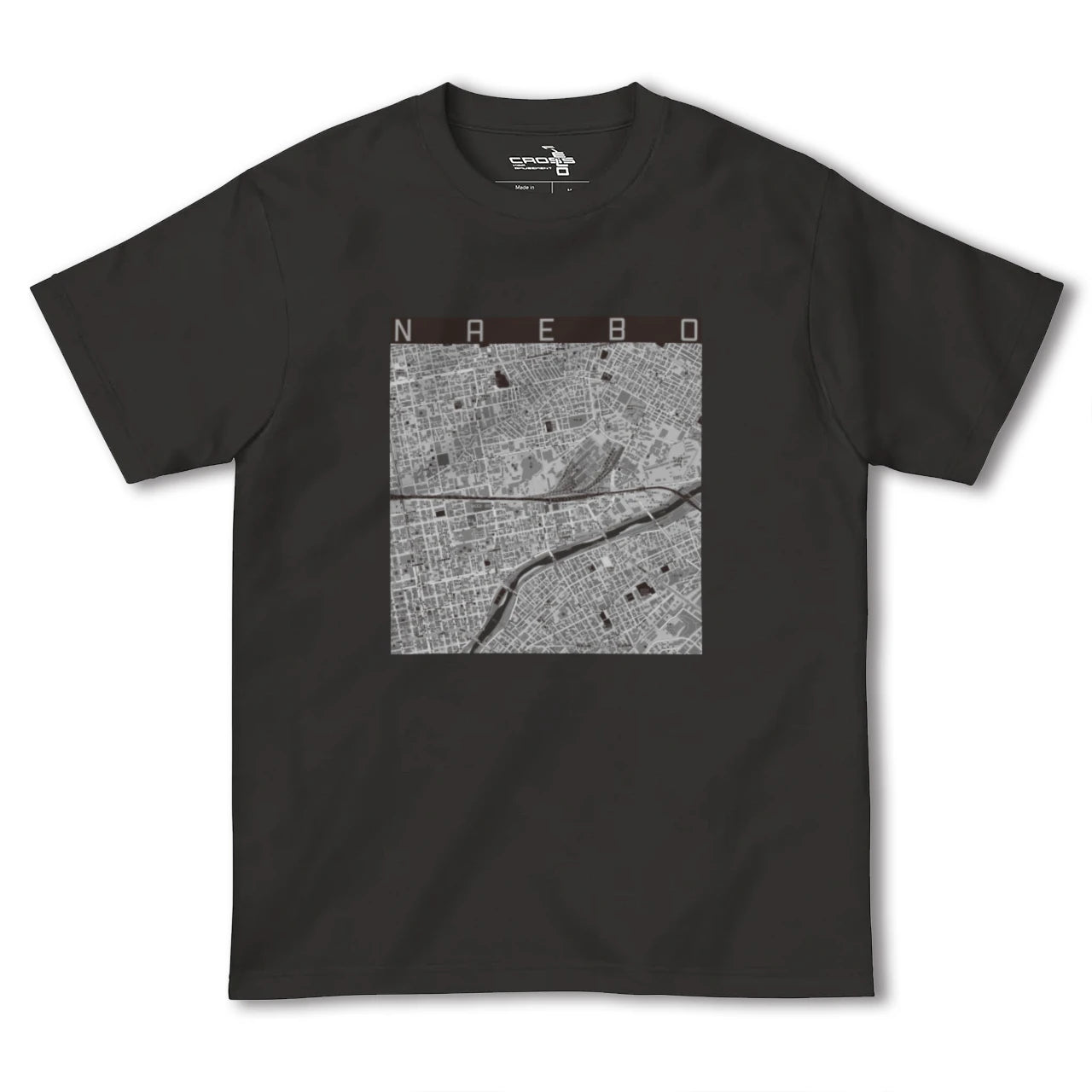 【苗穂(北海道)】地図柄ヘビーウェイトTシャツ