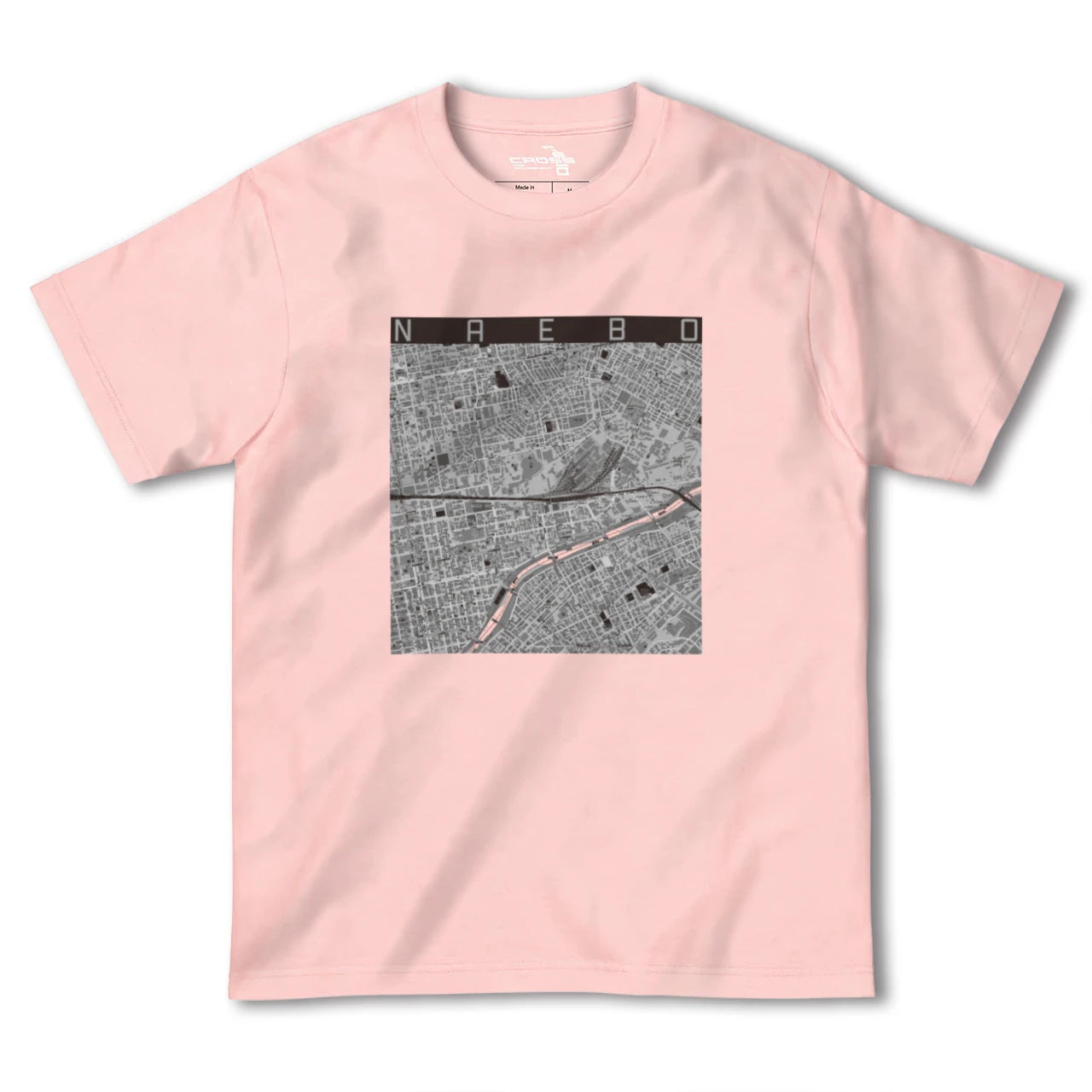 【苗穂(北海道)】地図柄ヘビーウェイトTシャツ