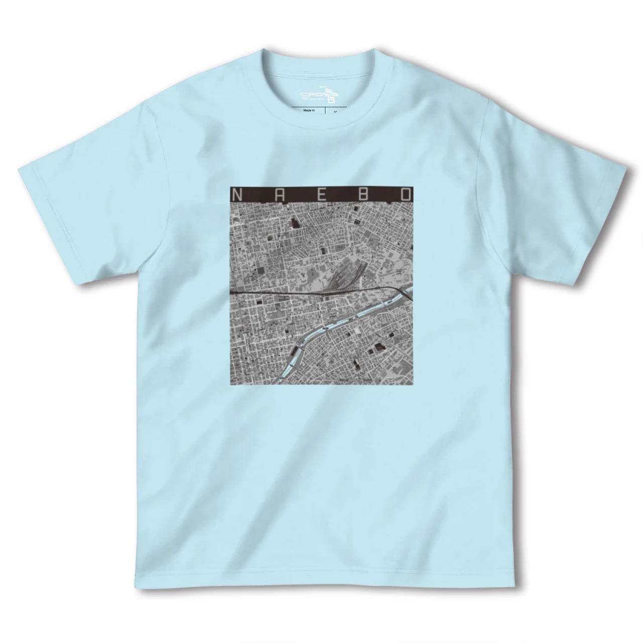 【苗穂(北海道)】地図柄ヘビーウェイトTシャツ