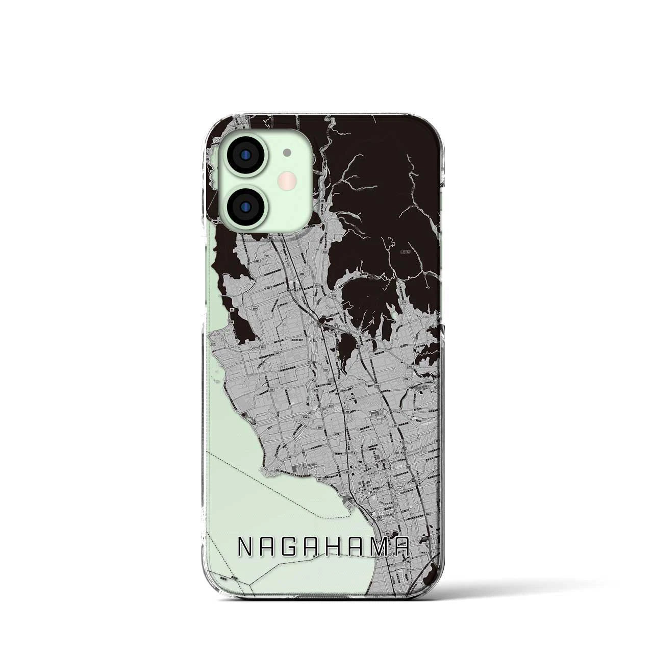 【長浜(滋賀県)】地図柄iPhoneケース(クリアタイプ)