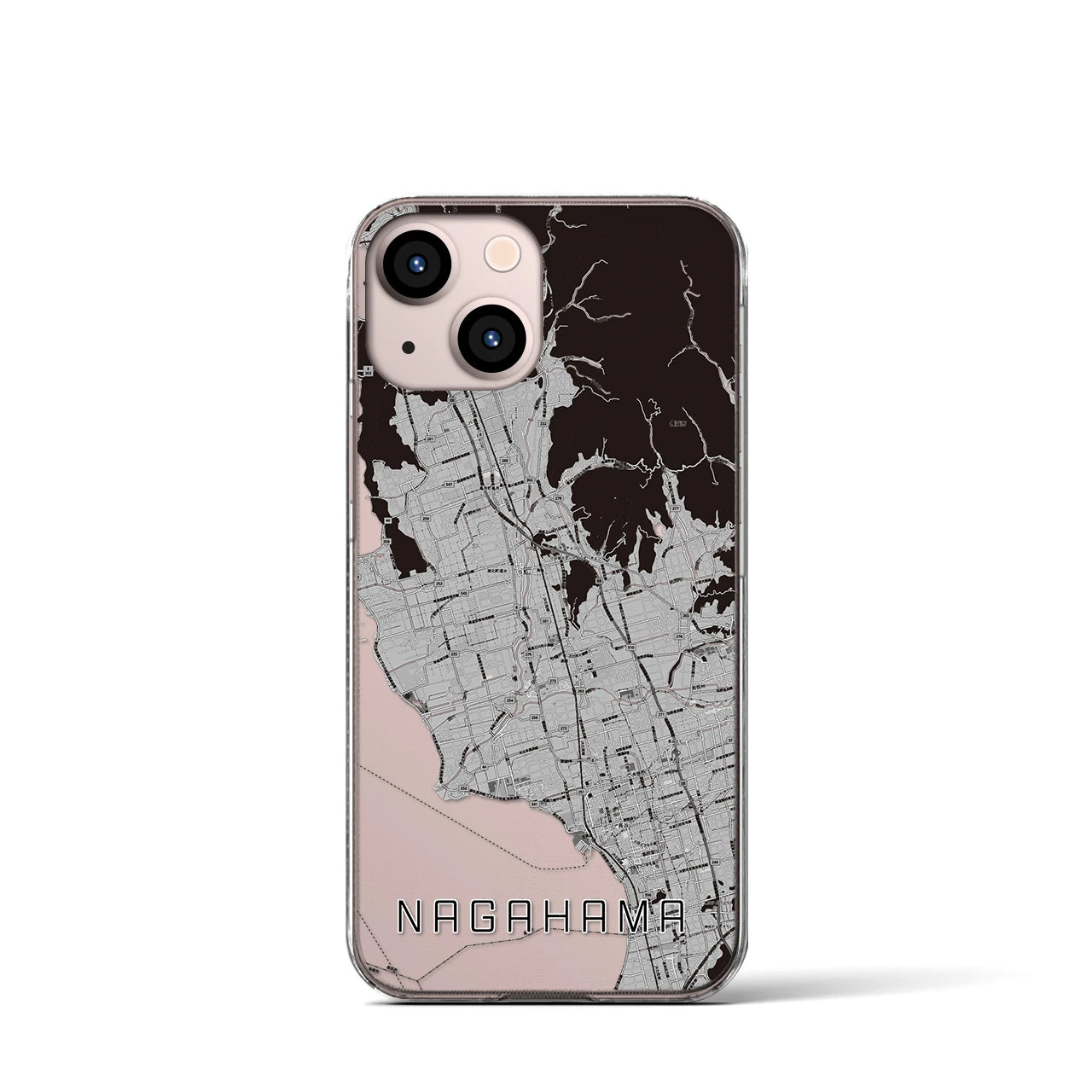 【長浜(滋賀県)】地図柄iPhoneケース(クリアタイプ)