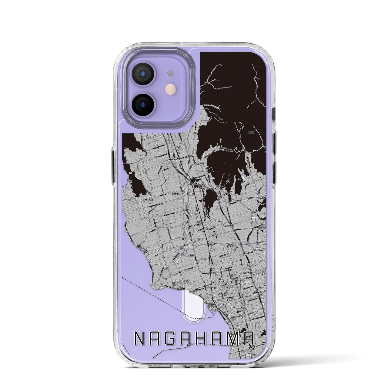 【長浜(滋賀県)】地図柄iPhoneケース(MagSafeタイプ)