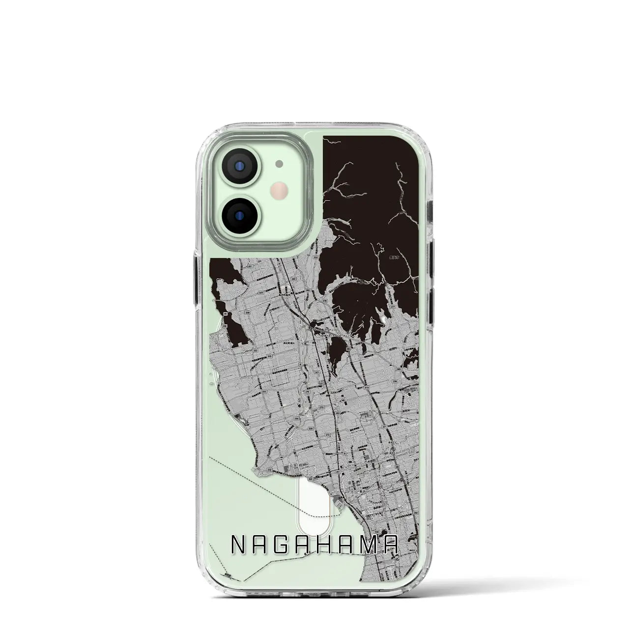 【長浜(滋賀県)】地図柄iPhoneケース(MagSafeタイプ)
