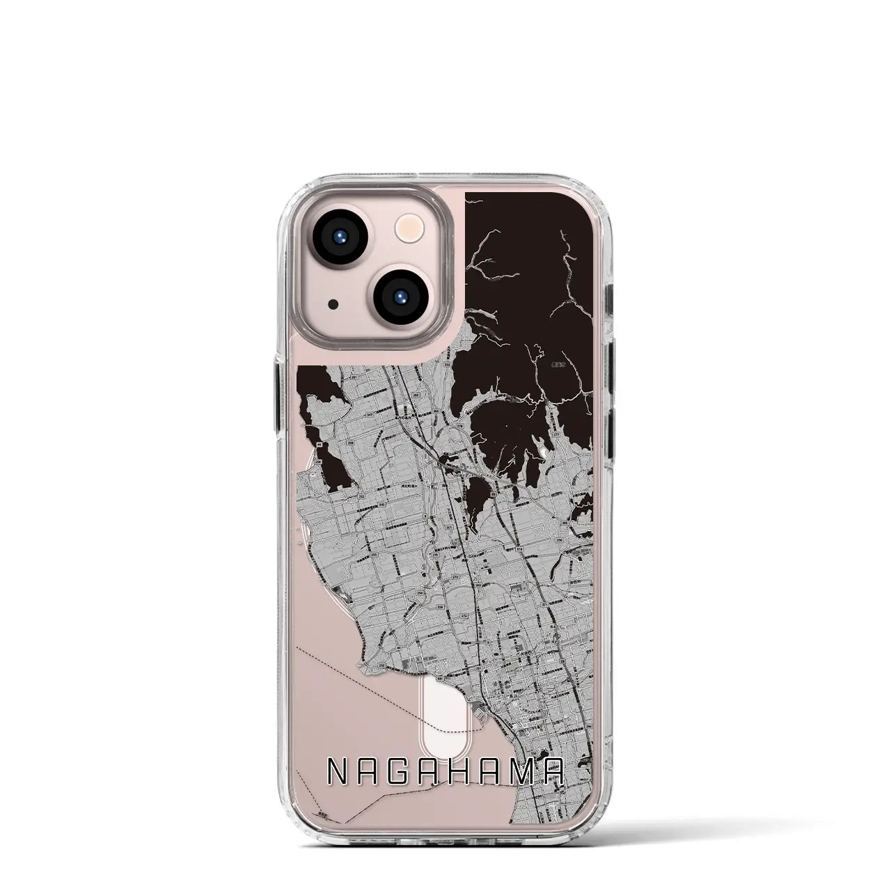 【長浜(滋賀県)】地図柄iPhoneケース(MagSafeタイプ)