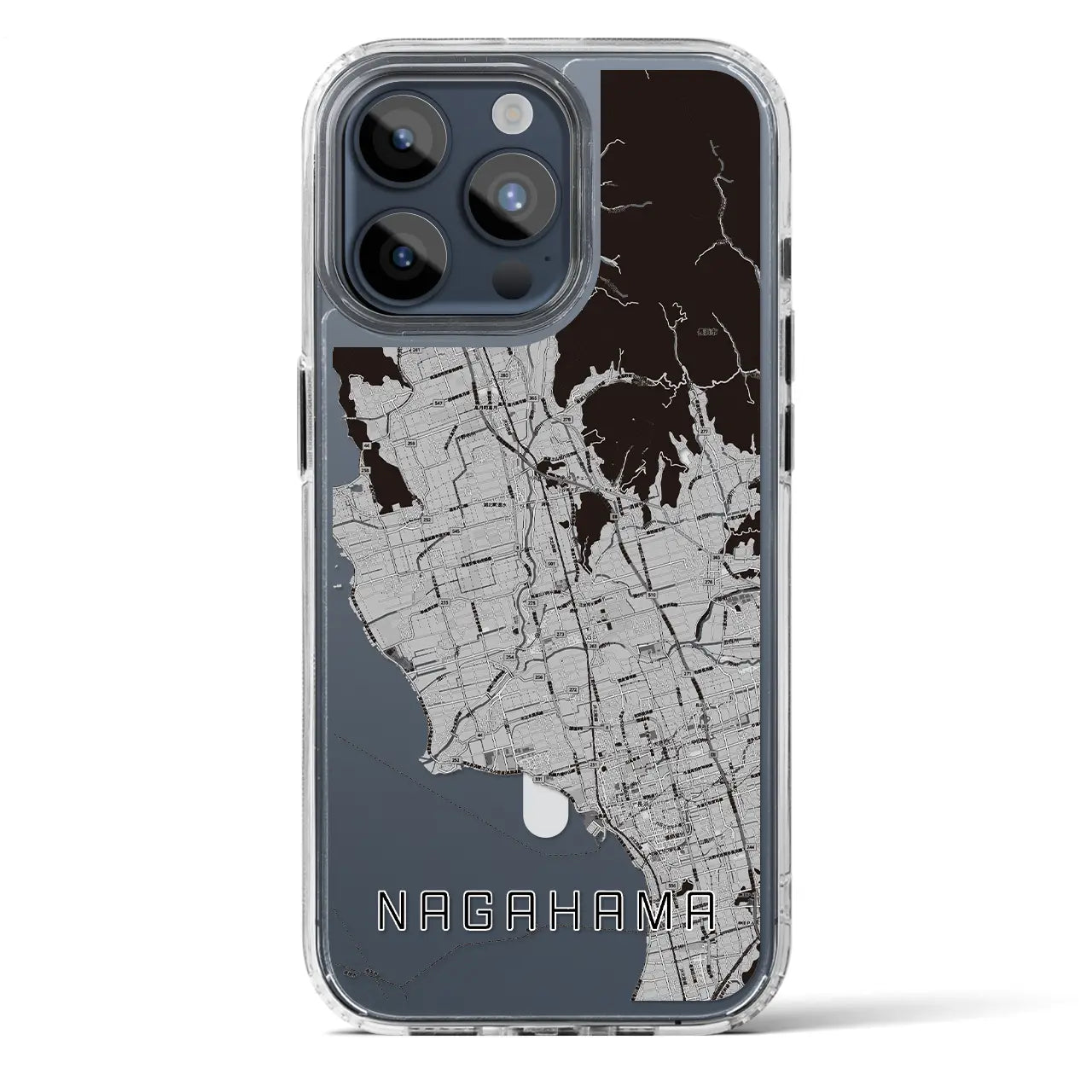 【長浜(滋賀県)】地図柄iPhoneケース(MagSafeタイプ)