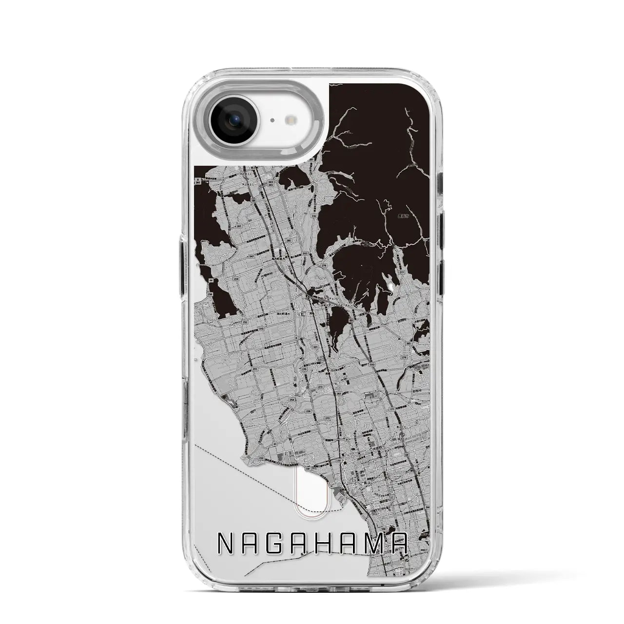 【長浜(滋賀県)】地図柄iPhoneケース(MagSafeタイプ)