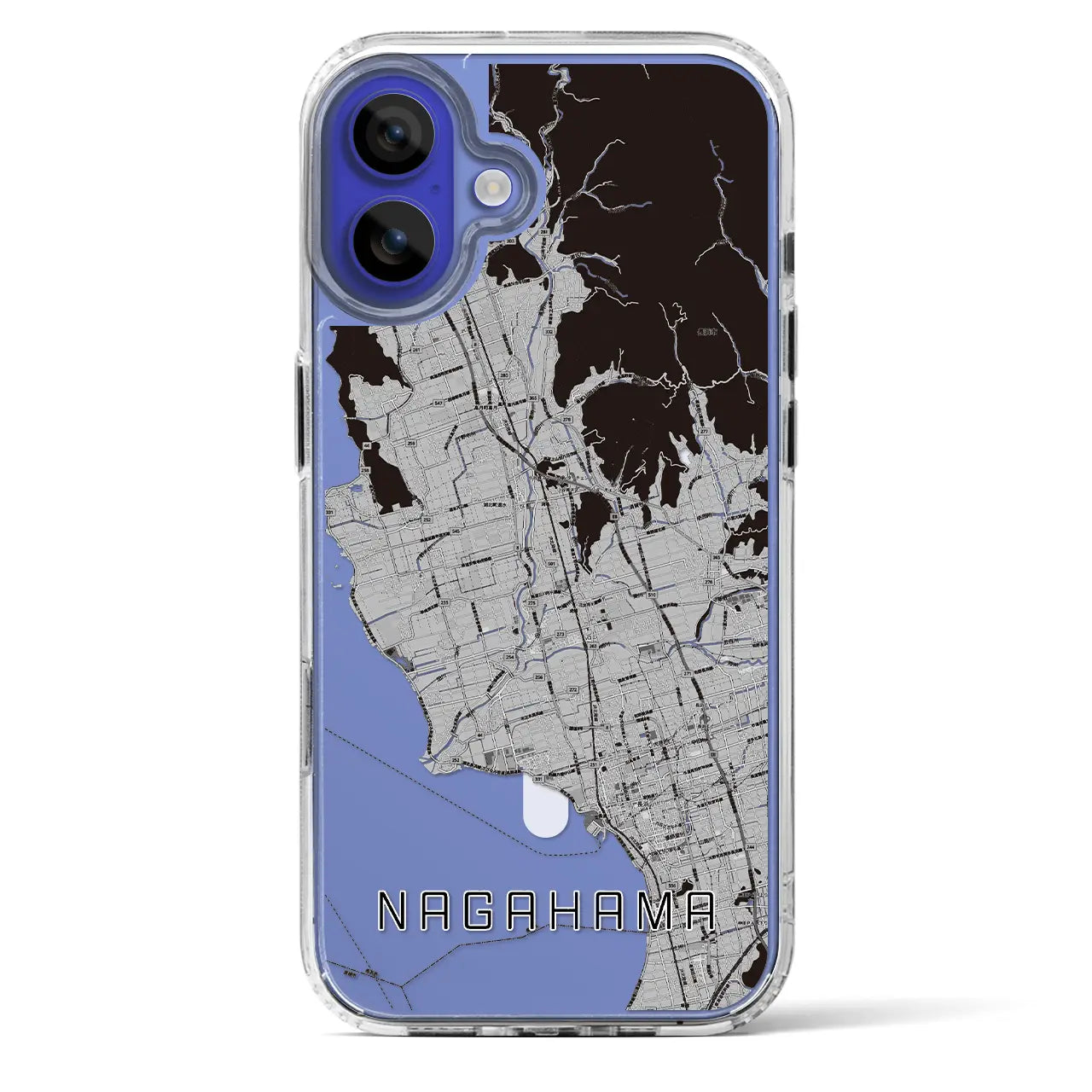 【長浜(滋賀県)】地図柄iPhoneケース(MagSafeタイプ)