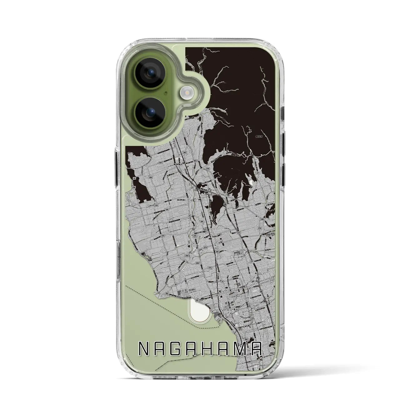 【長浜(滋賀県)】地図柄iPhoneケース(MagSafeタイプ)