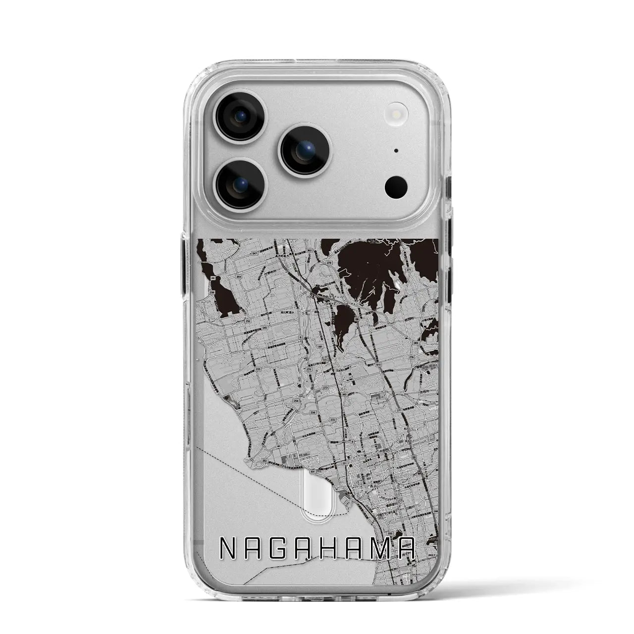 【長浜(滋賀県)】地図柄iPhoneケース(MagSafeタイプ)