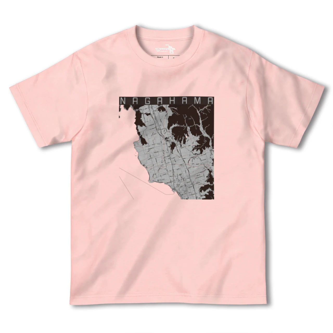 【長浜(滋賀県)】地図柄ヘビーウェイトTシャツ