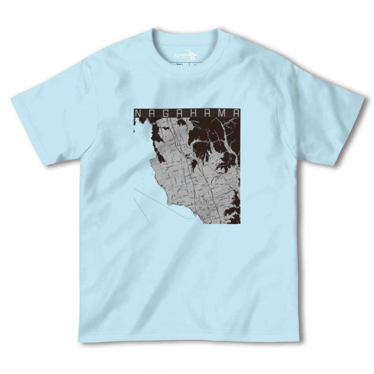 【長浜(滋賀県)】地図柄ヘビーウェイトTシャツ