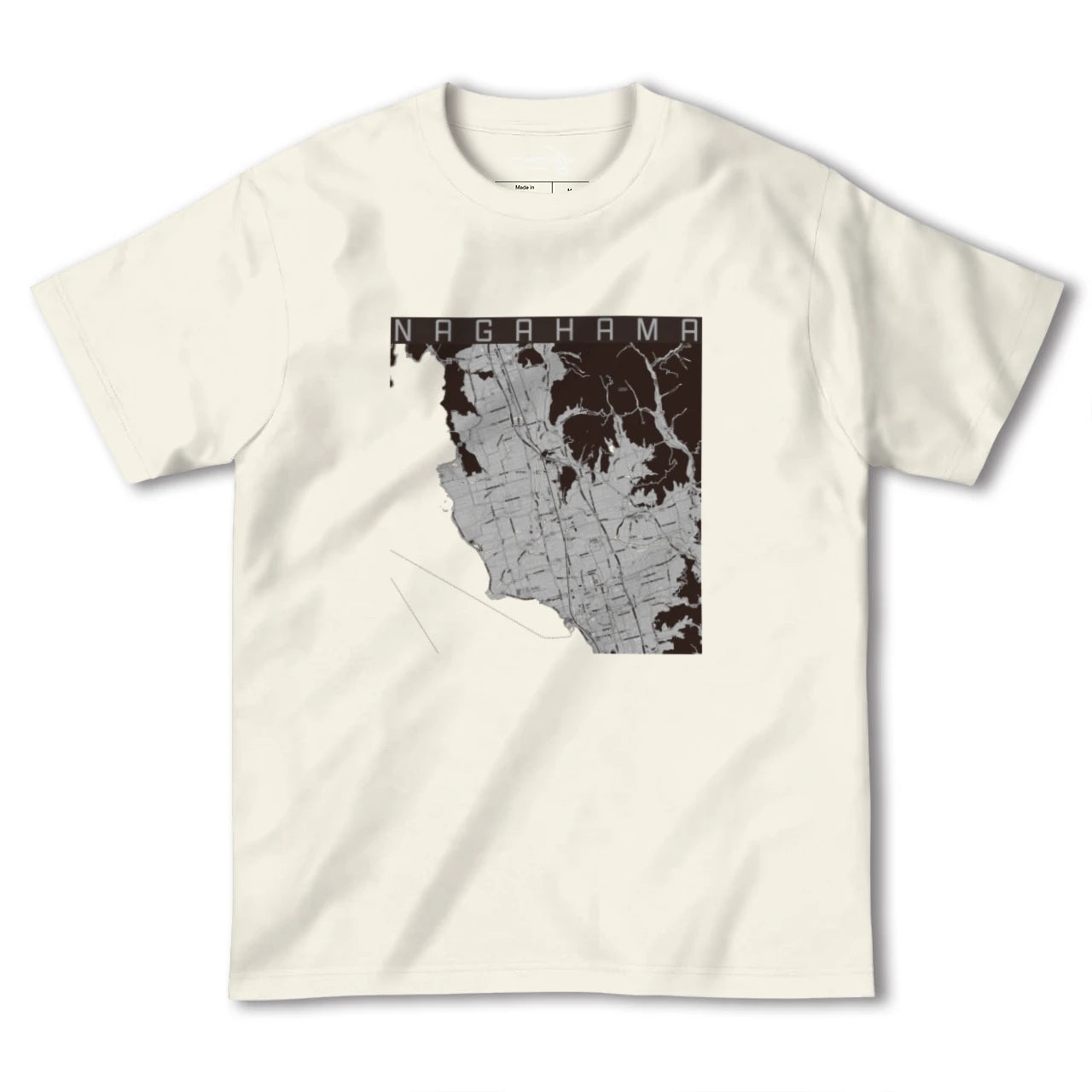 【長浜(滋賀県)】地図柄ヘビーウェイトTシャツ
