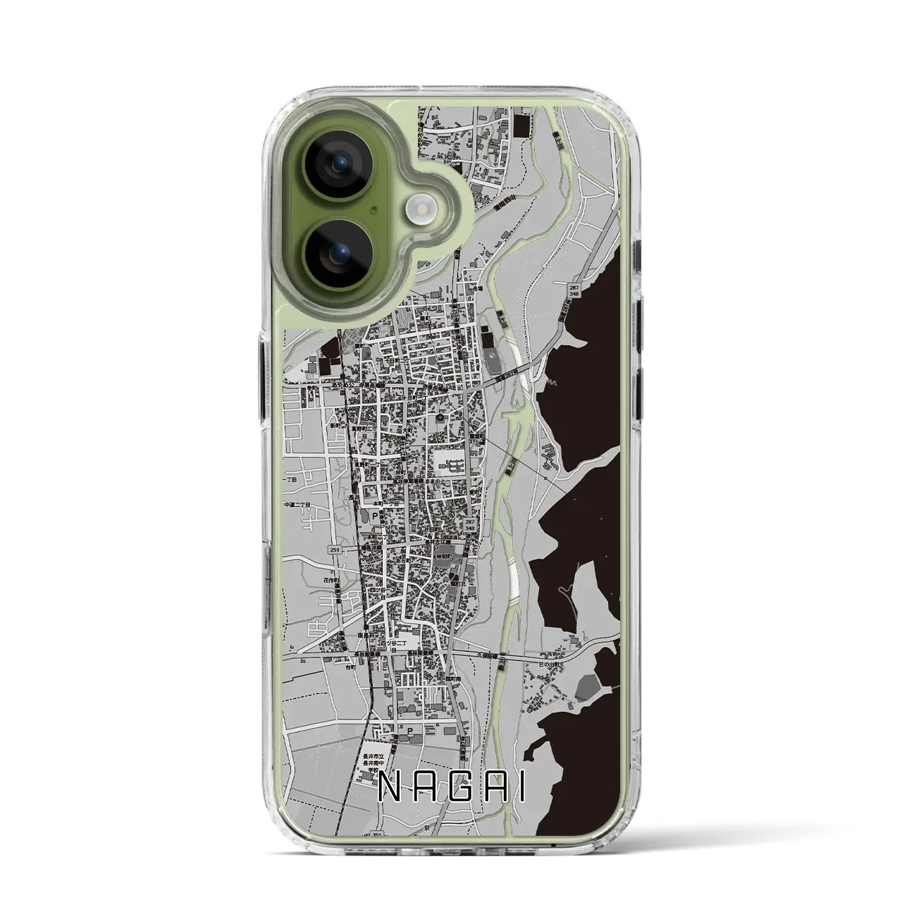 【長井(山形県)】地図柄iPhoneケース(MagSafeタイプ)