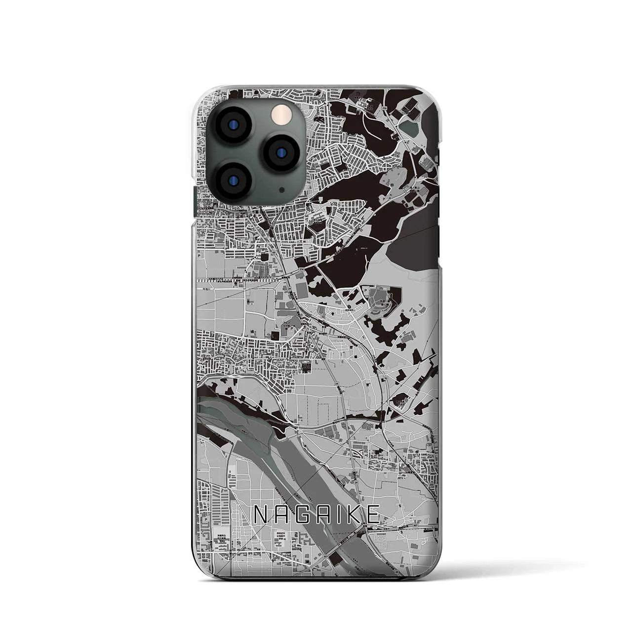 【長池(京都府)】地図柄iPhoneケース(クリアタイプ)