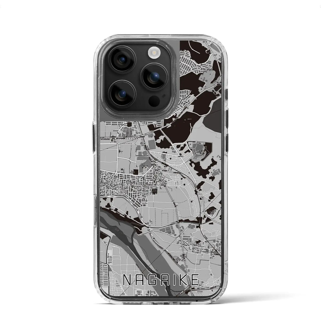 【長池(京都府)】地図柄iPhoneケース(MagSafeタイプ)