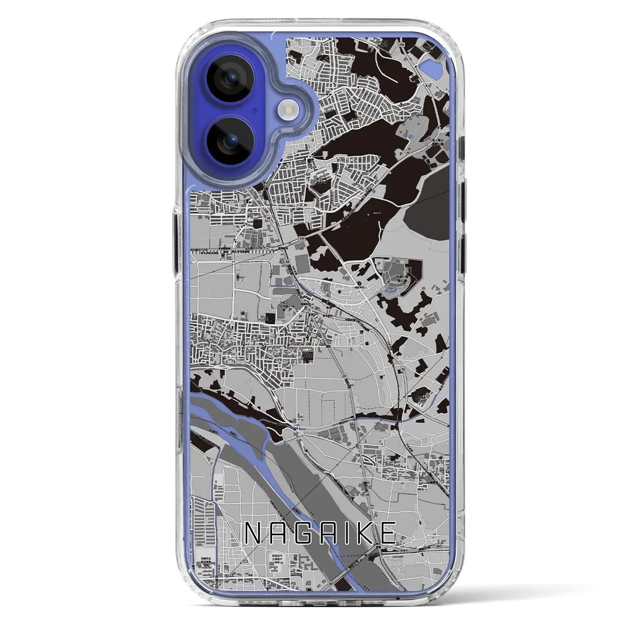 【長池(京都府)】地図柄iPhoneケース(MagSafeタイプ)