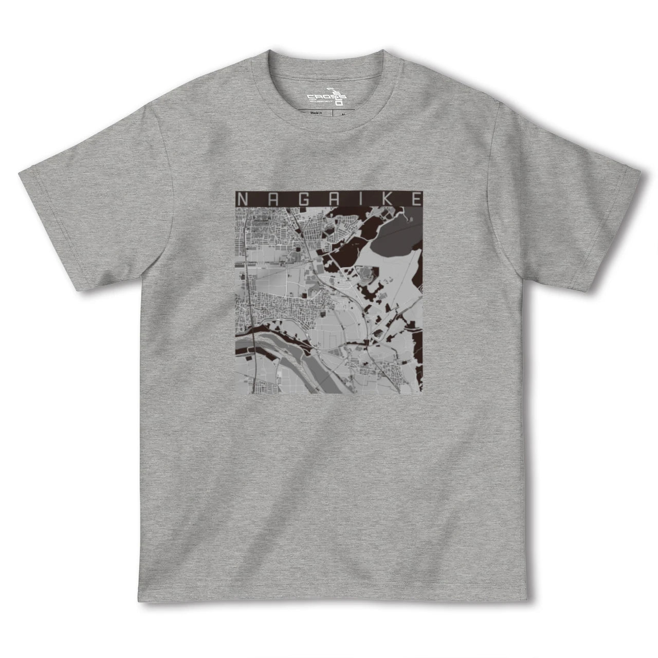 【長池(京都府)】地図柄ヘビーウェイトTシャツ