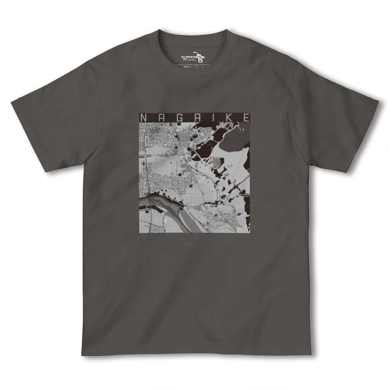 【長池(京都府)】地図柄ヘビーウェイトTシャツ