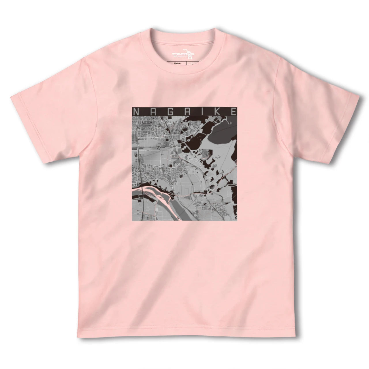 【長池(京都府)】地図柄ヘビーウェイトTシャツ