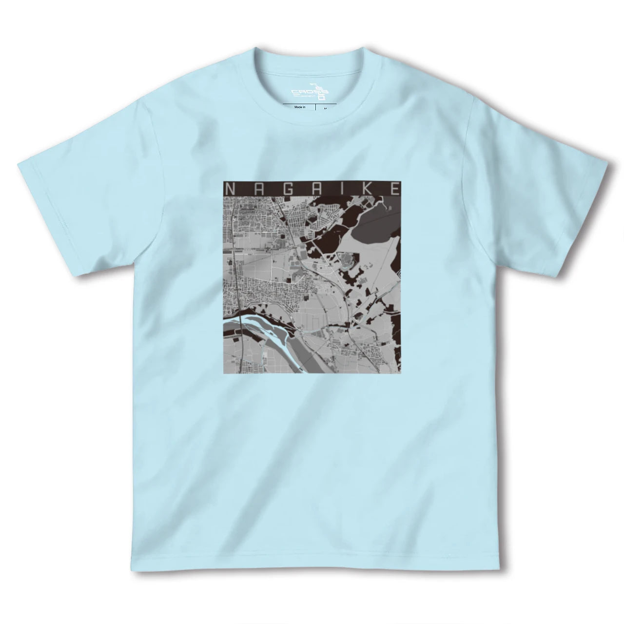【長池(京都府)】地図柄ヘビーウェイトTシャツ