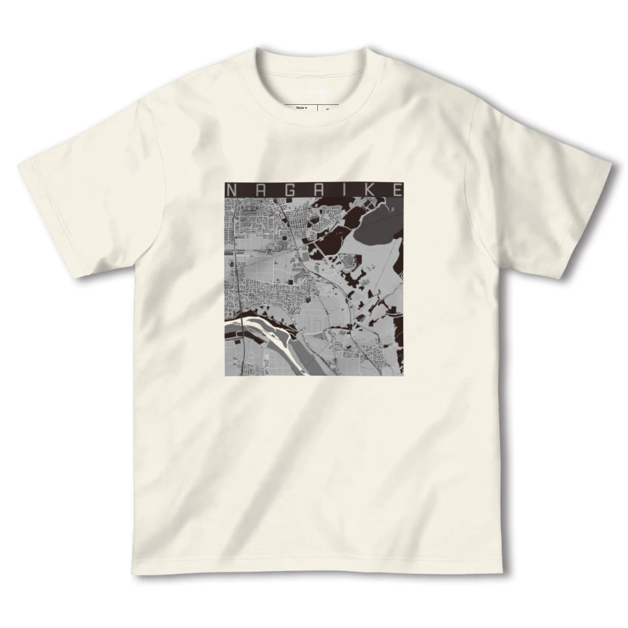 【長池(京都府)】地図柄ヘビーウェイトTシャツ