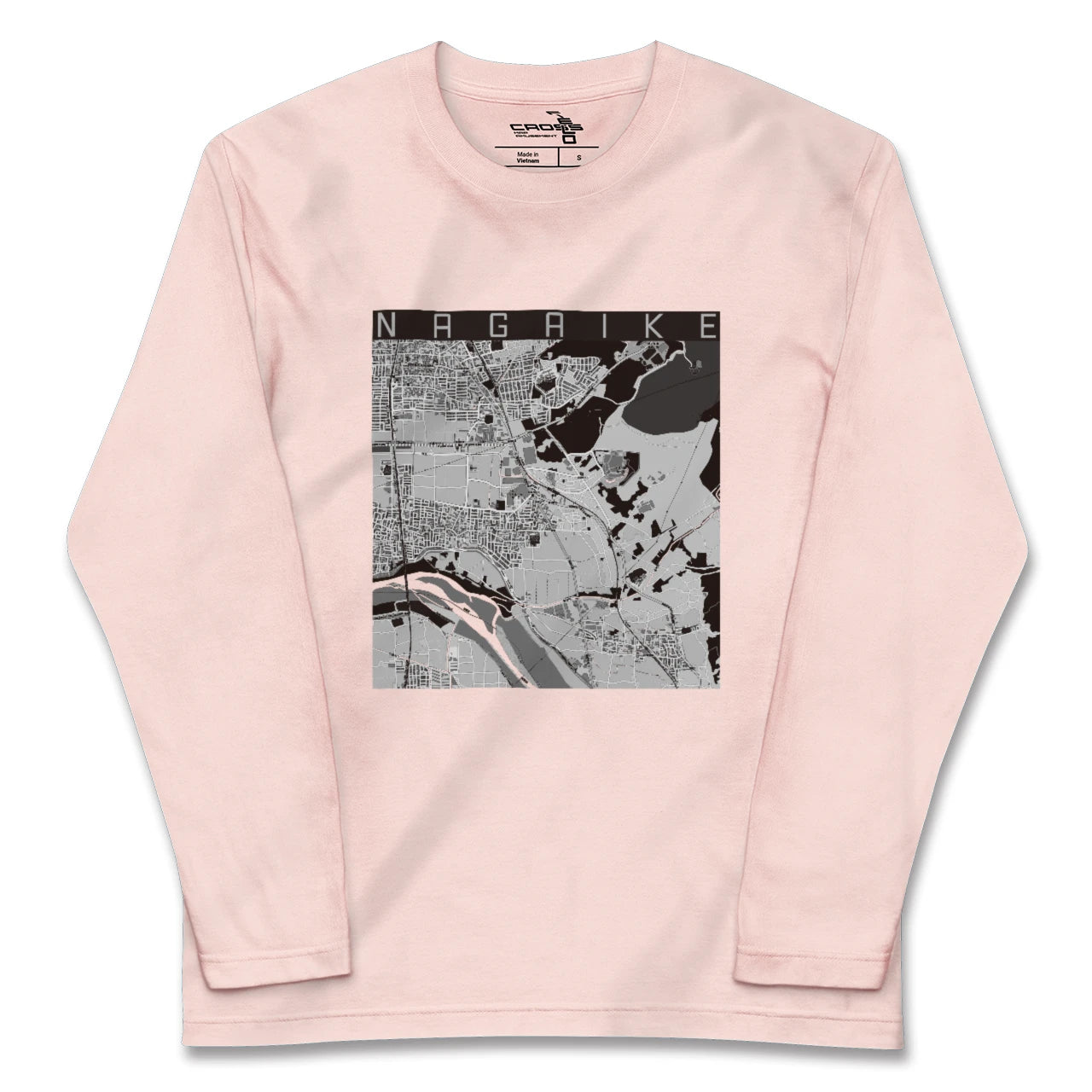 【長池(京都府)】地図柄ロングスリーブTシャツ