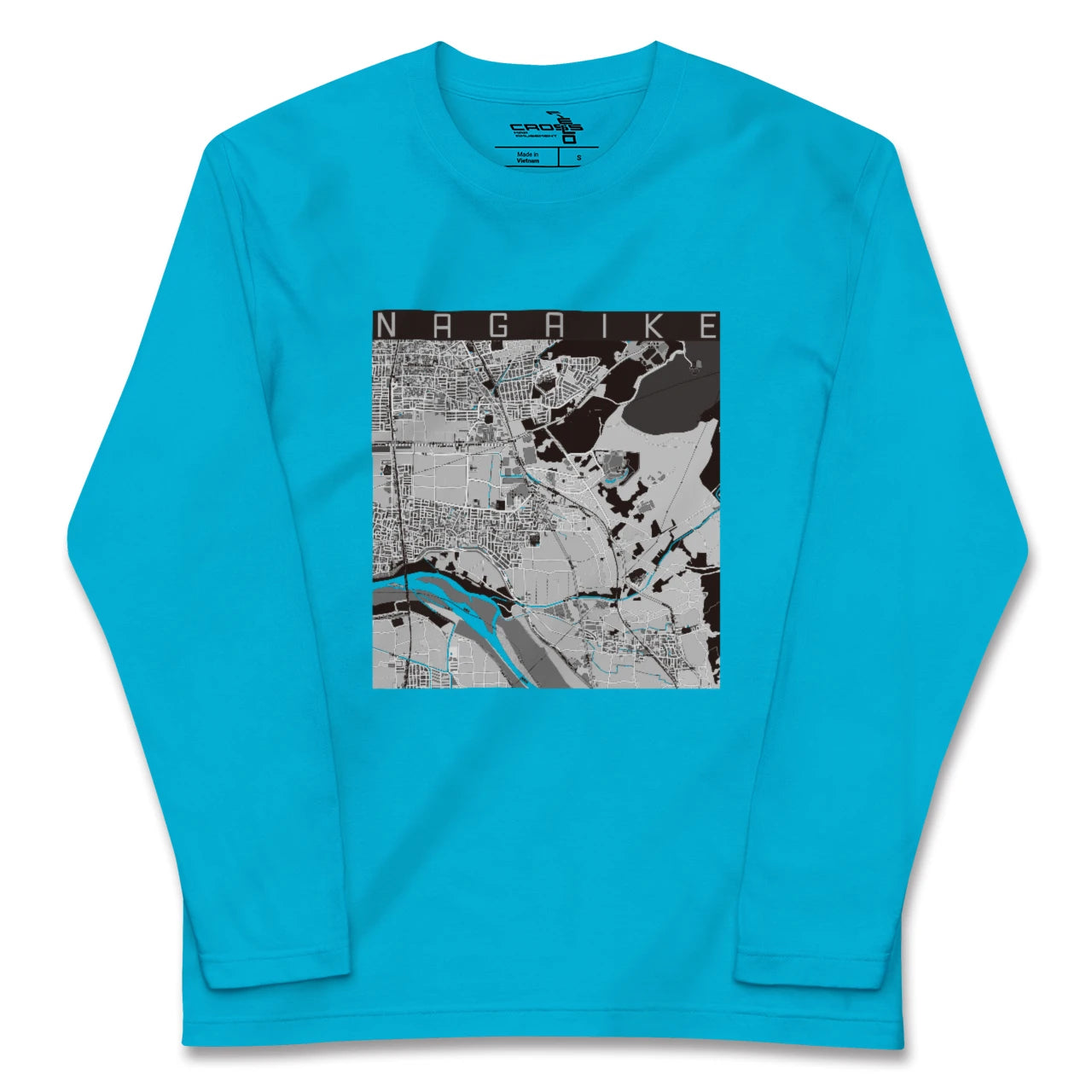 【長池(京都府)】地図柄ロングスリーブTシャツ