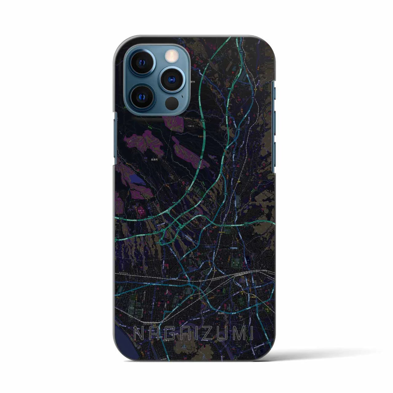 【長泉(静岡県)】地図柄iPhoneケース(バックカバータイプ)