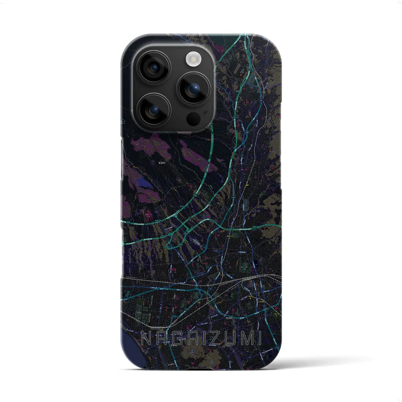 【長泉(静岡県)】地図柄iPhoneケース(バックカバータイプ)