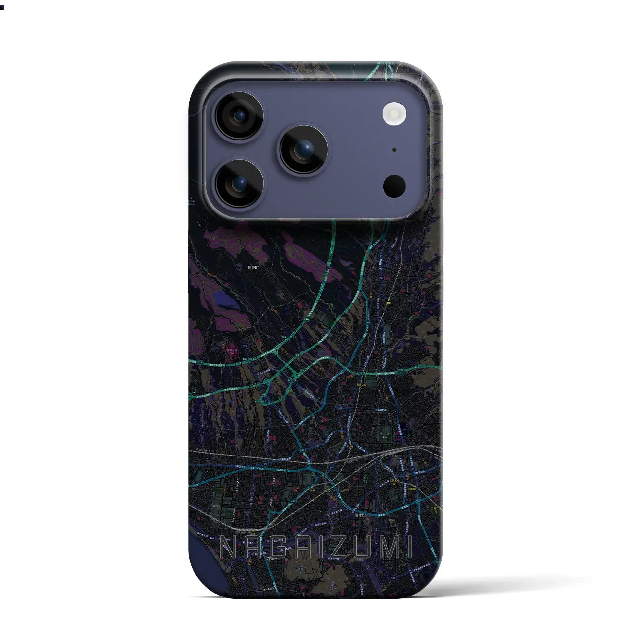 【長泉(静岡県)】地図柄iPhoneケース(バックカバータイプ)