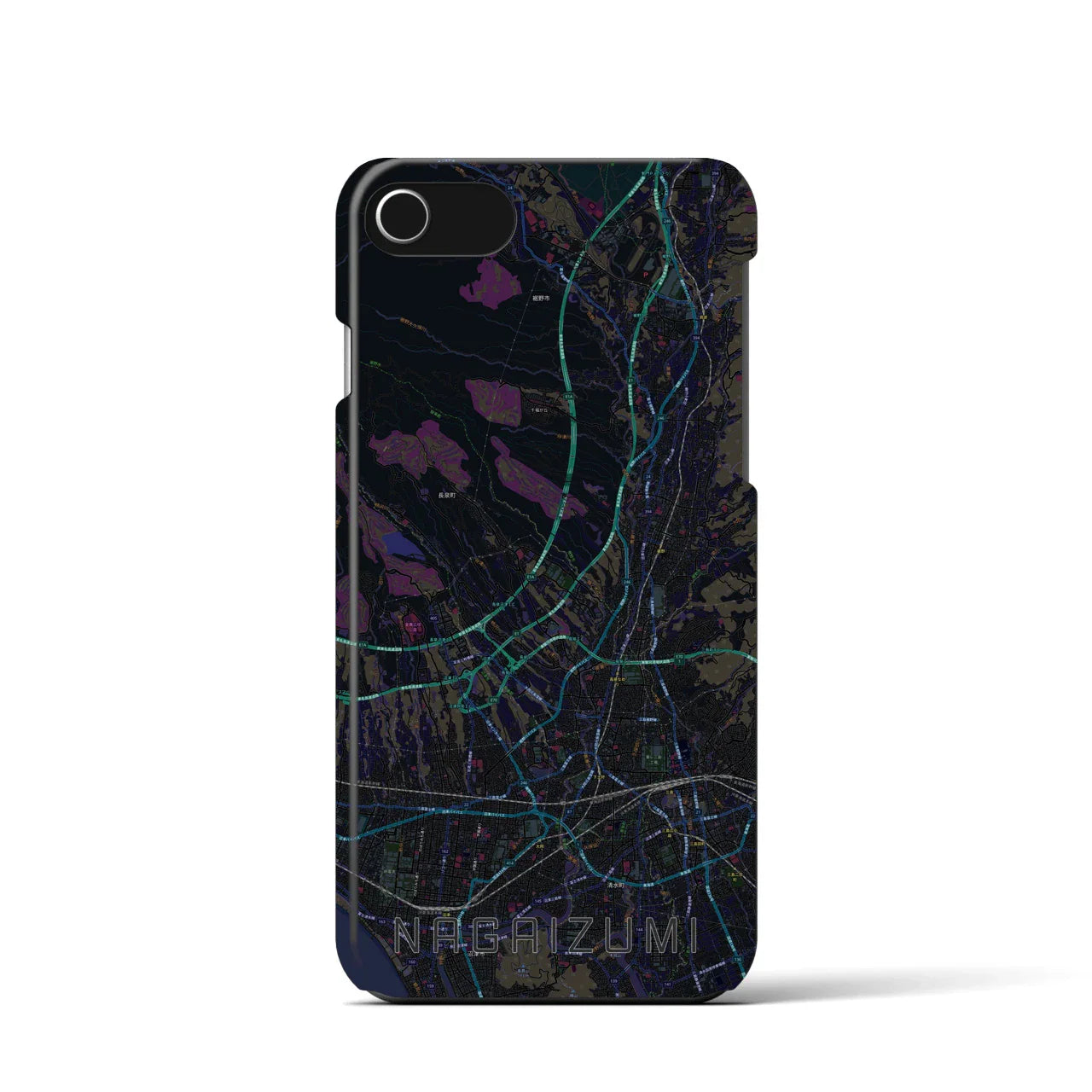 【長泉(静岡県)】地図柄iPhoneケース(バックカバータイプ)