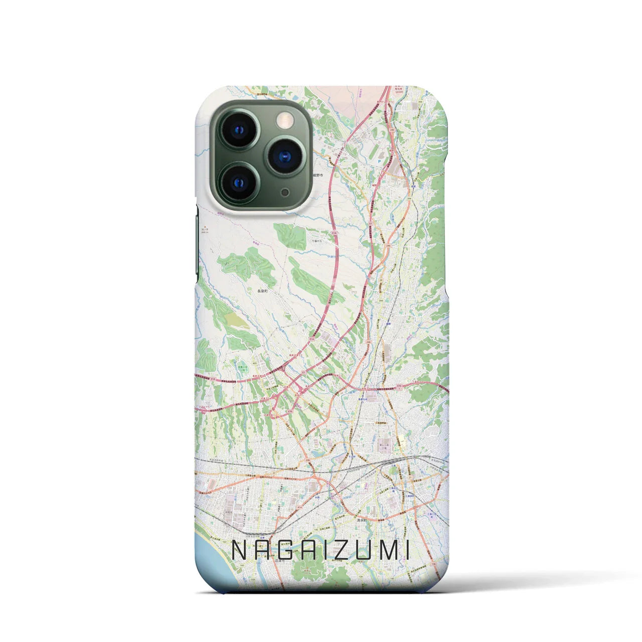 【長泉(静岡県)】地図柄iPhoneケース(バックカバータイプ)