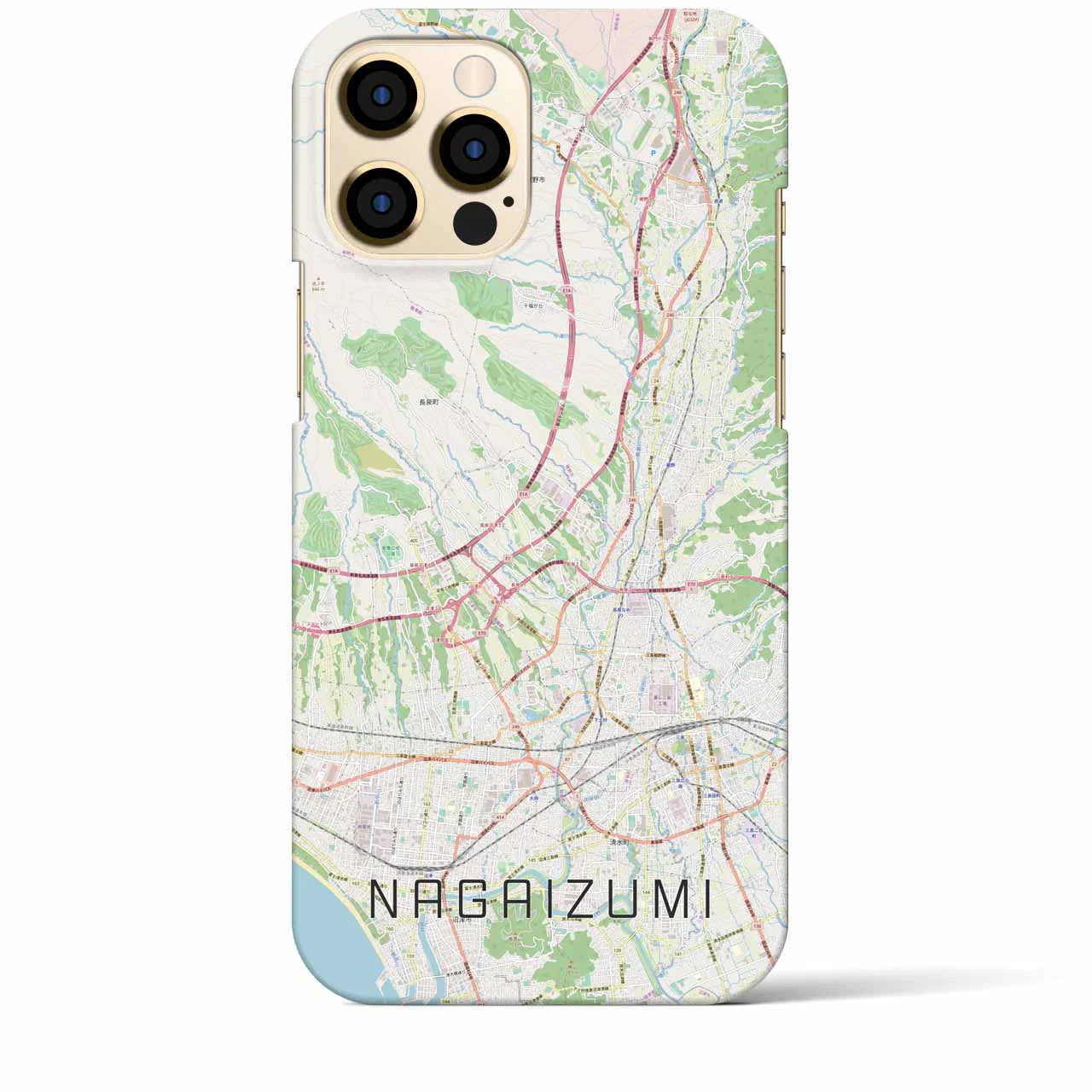 【長泉(静岡県)】地図柄iPhoneケース(バックカバータイプ)