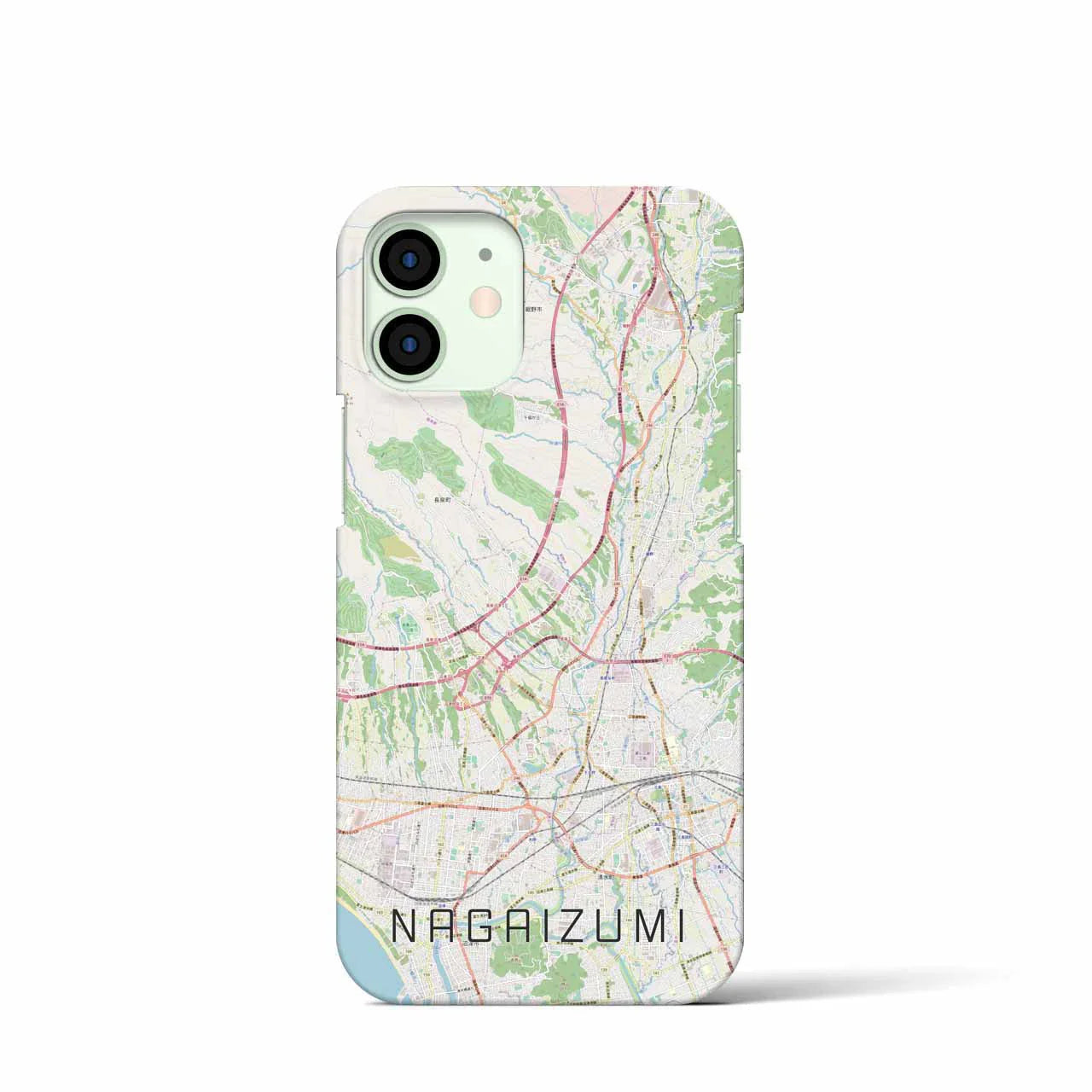 【長泉(静岡県)】地図柄iPhoneケース(バックカバータイプ)