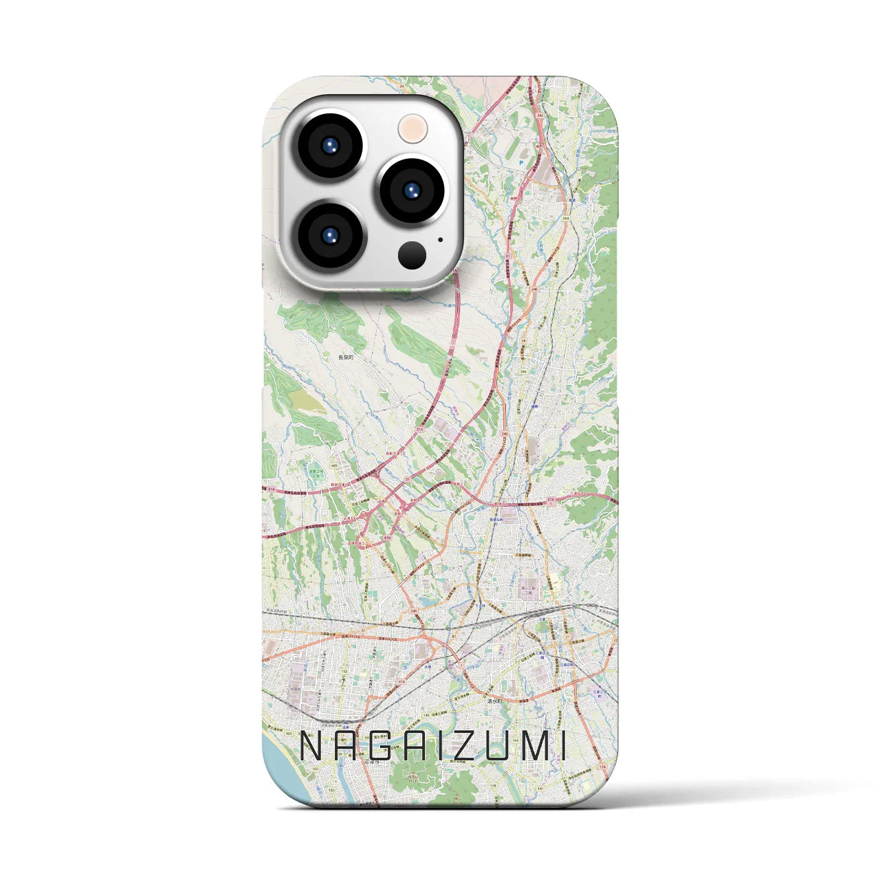 【長泉(静岡県)】地図柄iPhoneケース(バックカバータイプ)