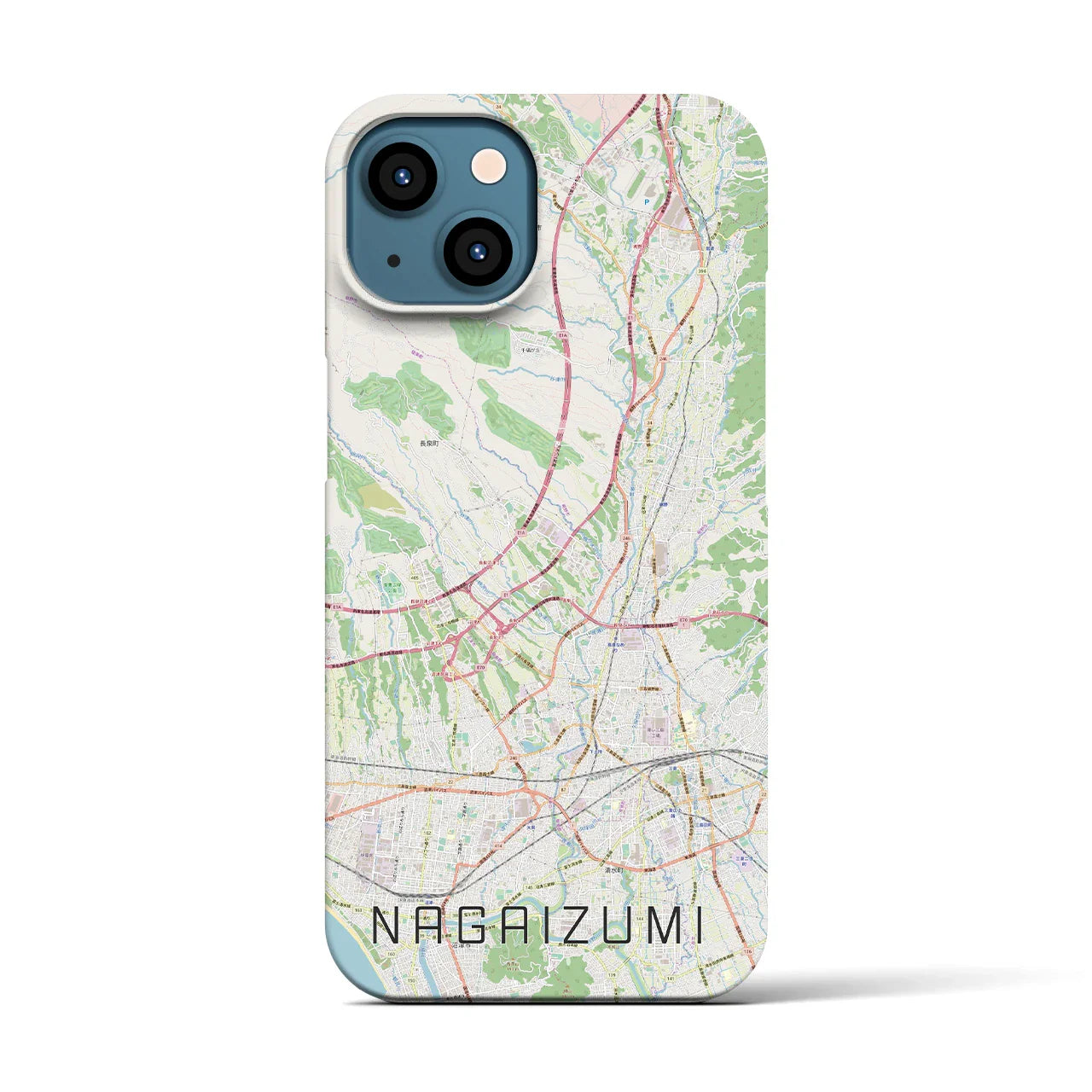 【長泉(静岡県)】地図柄iPhoneケース(バックカバータイプ)