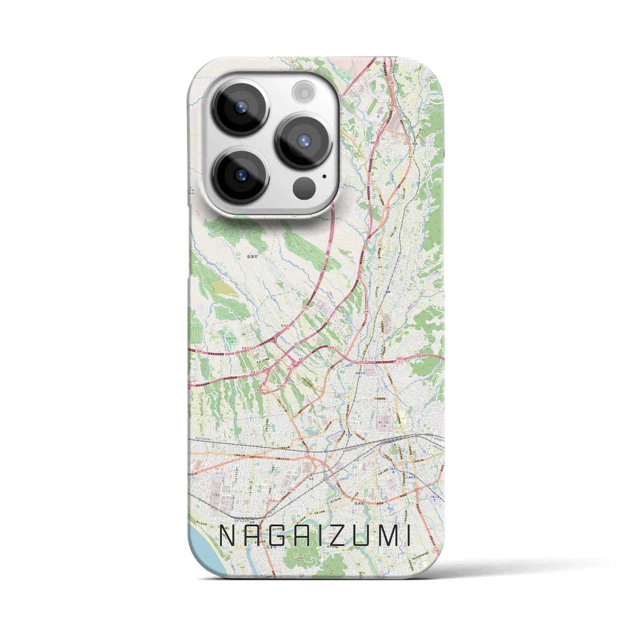 【長泉(静岡県)】地図柄iPhoneケース(バックカバータイプ)