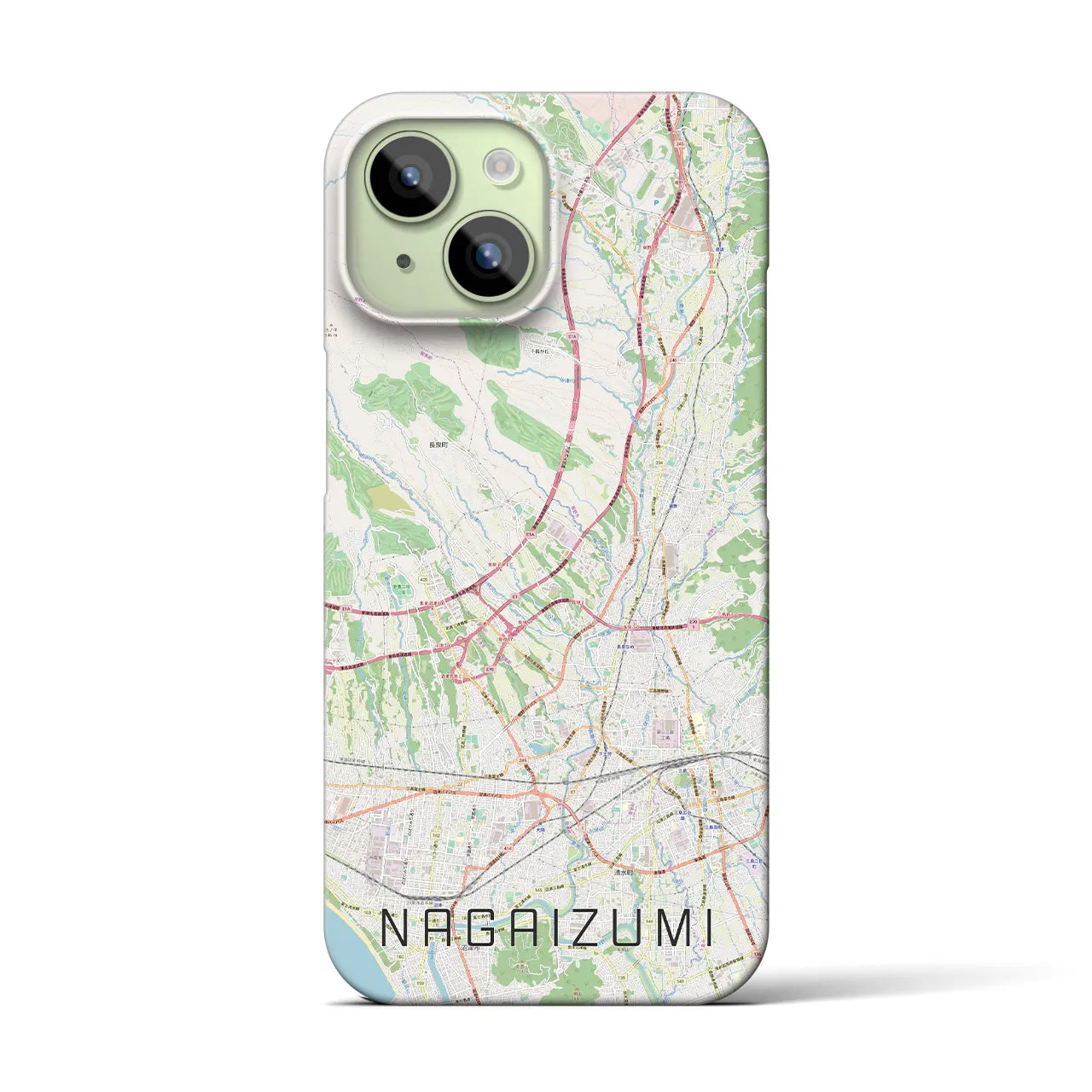 【長泉(静岡県)】地図柄iPhoneケース(バックカバータイプ)